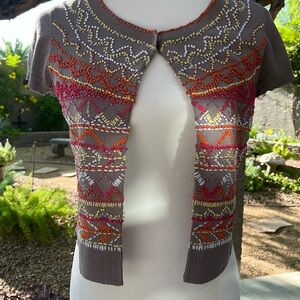 INC beaded cardigan